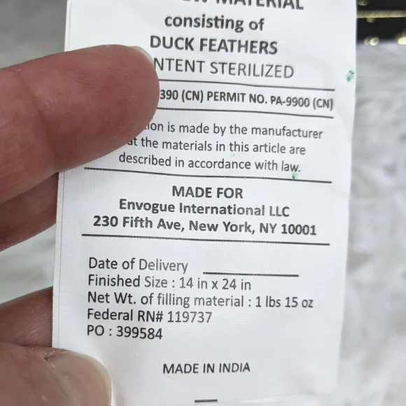 Salem's Haunting Boo White and Black Sequin Halloween Lumbar Pillow - Picture 7 of 7